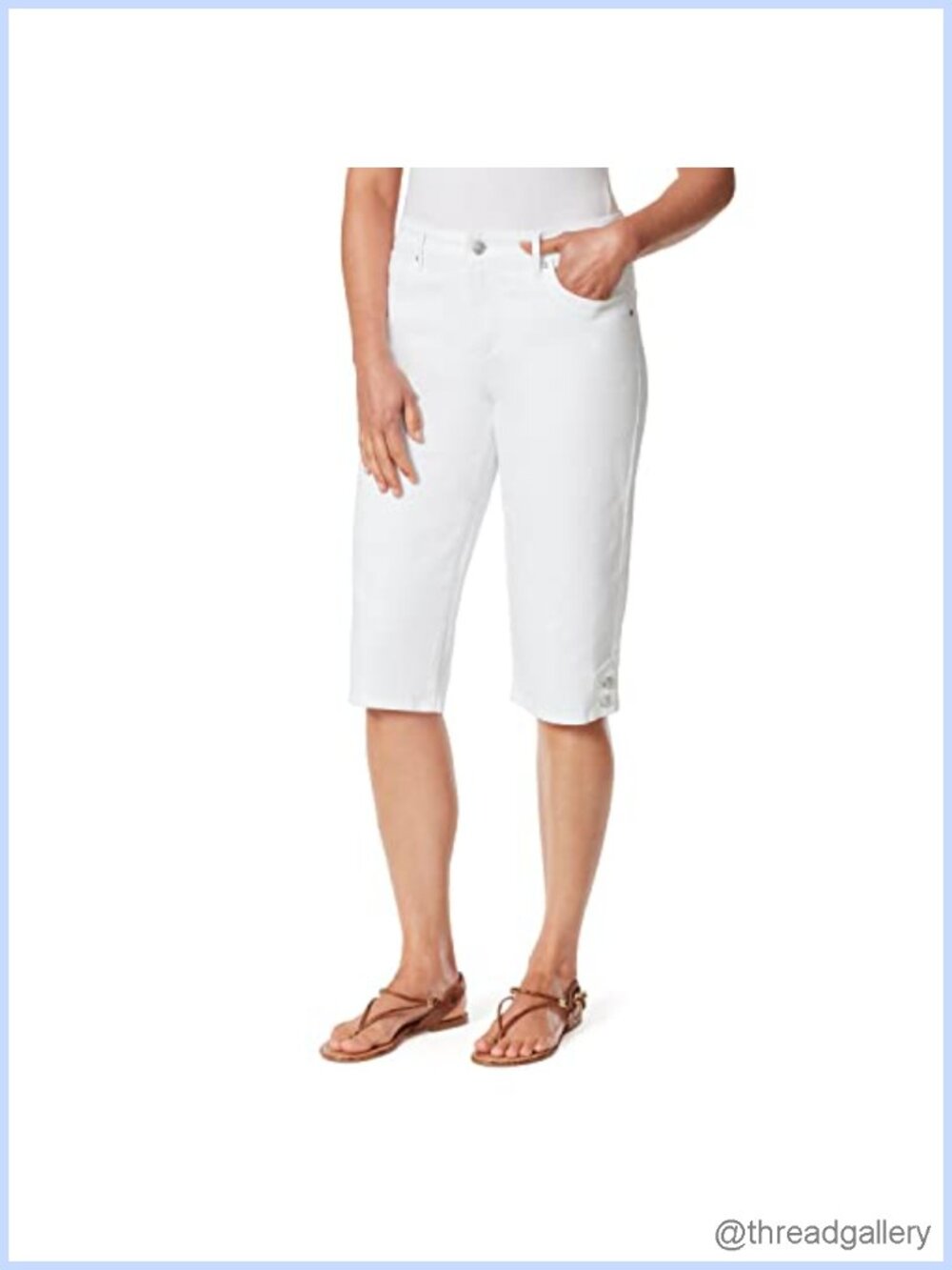 Gloria Vanderbilt Women's Kaia Side Button Skimmer Short